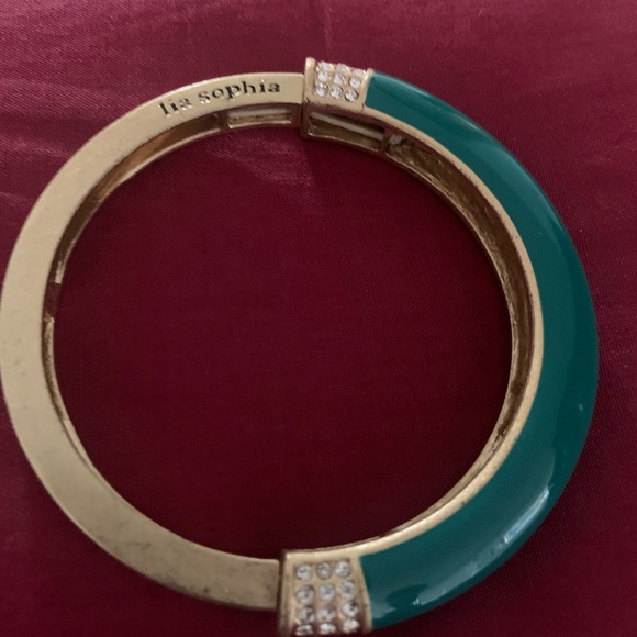 CHROMATIC Retired lia sophia Jungle Green Stretch Bracelet - Medium - Picture 3 of 3